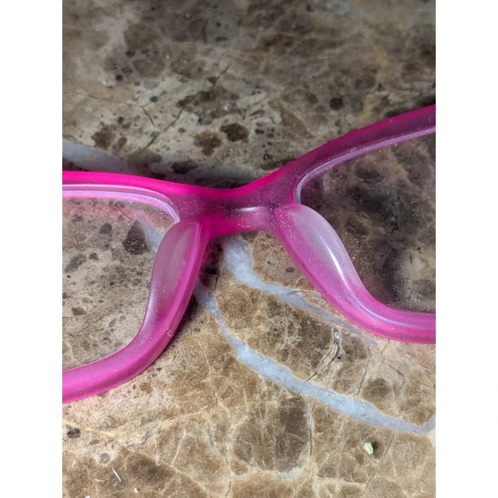 Kid Youth Nike Eyeglasses Girls 5527 Full Frame Square Plastic Black Pink Purple